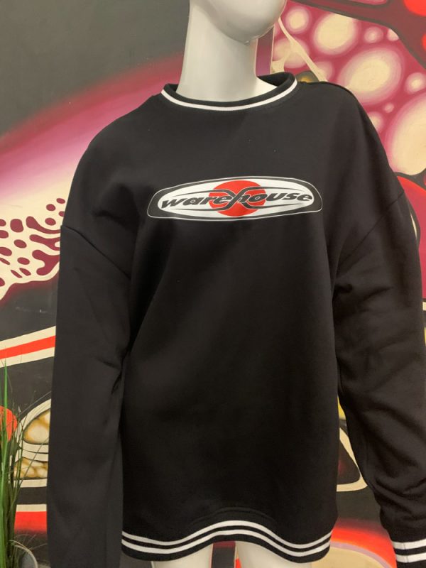 Warehouse College Sweathirt Crew Black – Bild 6