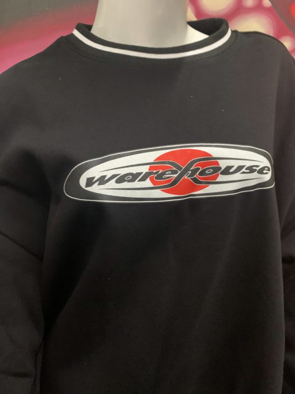 Warehouse College Sweathirt Crew Black