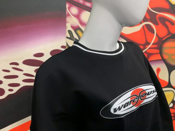 Warehouse College Sweathirt Crew Black – Bild 2