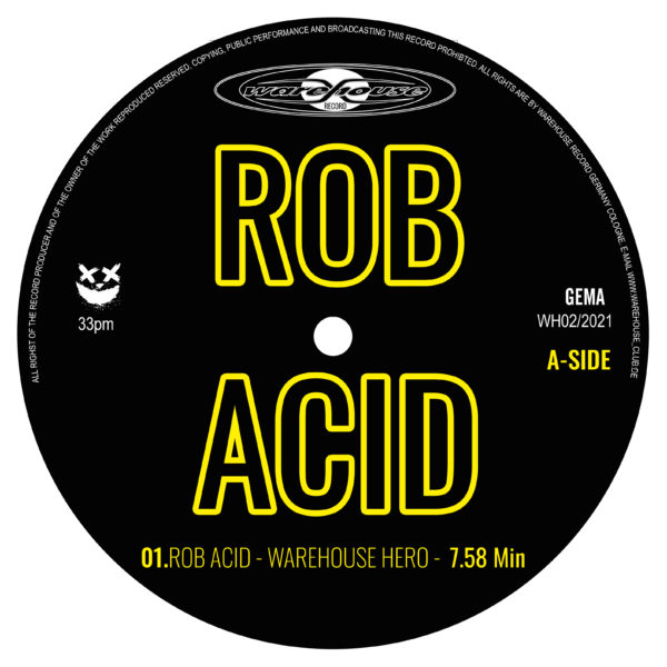 WAREHOUSE RECORDS ROB ACID Yellow VINYL EDITION Wh02/21 – Bild 4